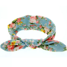 Load image into Gallery viewer, Floral Stretch Cotton Bow Headbands (4 Colours)
