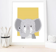 Load image into Gallery viewer, Mustard, Black and Grey Animal Prints