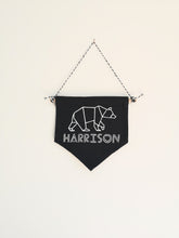 Load image into Gallery viewer, Personalised Pennant Bedroom Decoration - The Monkey Box