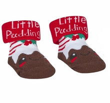 Load image into Gallery viewer, Little Pudding Baby Christmas Socks