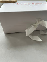 Load image into Gallery viewer, A4 Deep Luxury White Gift box with Grossgrain ribbon