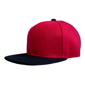 Red/Black Junior Snapback - Personalised or Plain