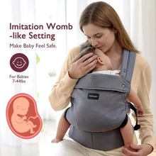 Load image into Gallery viewer, Momcozy Baby Carrier Newborn to Toddler Cotton - Grey