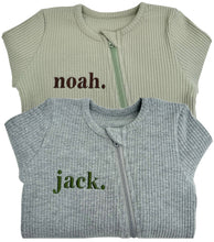 Load image into Gallery viewer, Dove Grey Zip Sleepsuit