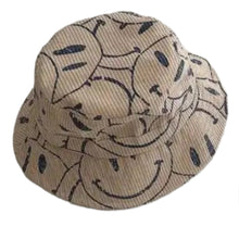 Load image into Gallery viewer, Baby Smiley Face Corduroy Bucket hat