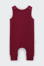 Load image into Gallery viewer, Claret Red Dungarees