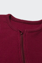 Load image into Gallery viewer, Claret Red Zip Sleepsuit