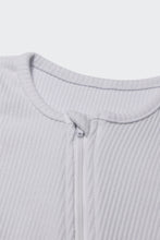 Load image into Gallery viewer, White Zip Sleepsuit