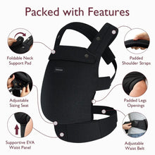 Load image into Gallery viewer, Momcozy Baby Carrier Newborn to Toddler Cotton - Black