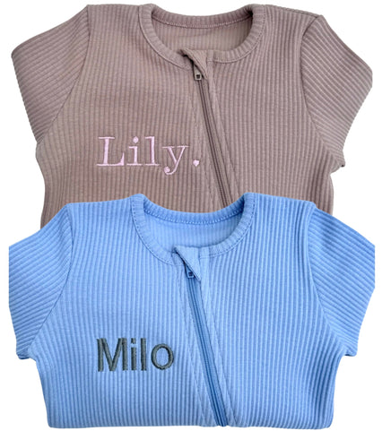 Powder Blue Sleepsuit