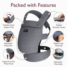 Load image into Gallery viewer, Momcozy Baby Carrier Newborn to Toddler Cotton - Grey
