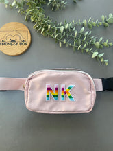 Load image into Gallery viewer, Kids Pink Bum Bag with Initial Patch
