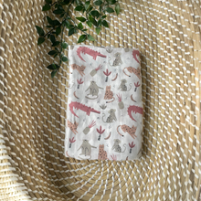 Load image into Gallery viewer, Cheeky Jungle Animals Muslin Swaddle