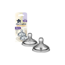 Load image into Gallery viewer, Tommee Tippee Closer to Nature Vari Flow Teat 0+ months Pack of 2