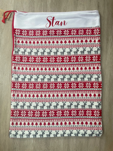 Personalised Nordic Christmas Sack
