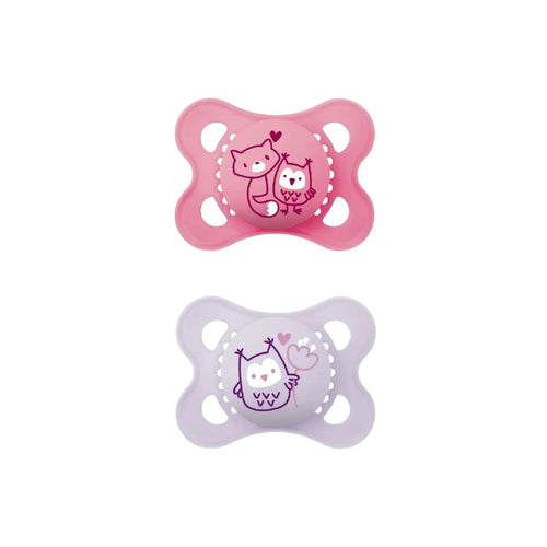 MAM Original Soother 0-6 months Pack of 2 - Pink