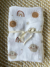 Load image into Gallery viewer, Sunshine and Rainbows Muslin Swaddle