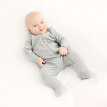 Load image into Gallery viewer, Dove Grey Zip Sleepsuit