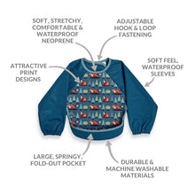 Load image into Gallery viewer, Weaning Bib with Sleeves - Foxes UltraBib
