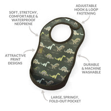 Load image into Gallery viewer, Weaning Bib - Dinosaurs UltraBib