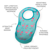 Load image into Gallery viewer, Weaning Bib - Flamingos UltraBib
