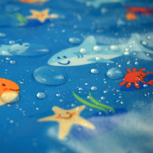 Load image into Gallery viewer, Wipeezee Splash Mat - Turquoise Blue Sea Creatures