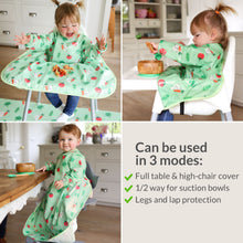 Load image into Gallery viewer, Wipeezee Coverall Bib - Green Bunny &amp; Veg