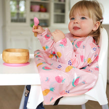 Load image into Gallery viewer, Wipeezee Coverall Bib - Pink Yummy Treats