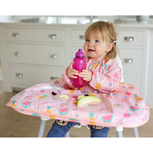 Load image into Gallery viewer, Wipeezee Coverall Bib - Pink Yummy Treats