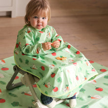 Load image into Gallery viewer, Wipeezee Coverall Bib - Green Bunny &amp; Veg
