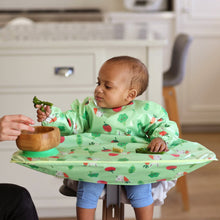 Load image into Gallery viewer, Wipeezee Coverall Bib - Green Bunny &amp; Veg