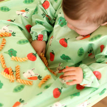 Load image into Gallery viewer, Wipeezee Coverall Bib - Green Bunny &amp; Veg