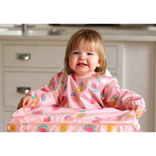 Load image into Gallery viewer, Wipeezee Coverall Bib - Pink Yummy Treats
