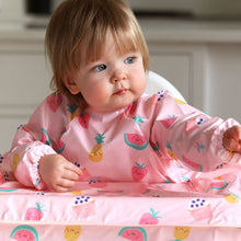 Load image into Gallery viewer, Wipeezee Coverall Bib - Pink Yummy Treats
