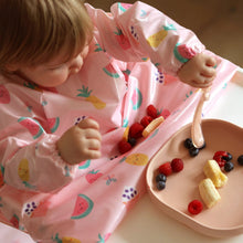 Load image into Gallery viewer, Wipeezee Coverall Bib - Pink Yummy Treats