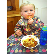 Load image into Gallery viewer, Wipeezee Coverall Bib - Grey Happy Fruit