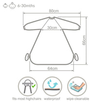 Load image into Gallery viewer, Wipeezee Coverall Bib - Turquoise Sea Creatures