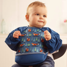 Load image into Gallery viewer, Weaning Bib with Sleeves - Foxes UltraBib
