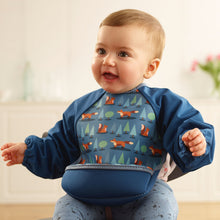 Load image into Gallery viewer, Weaning Bib with Sleeves - Foxes UltraBib