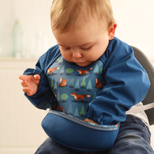 Load image into Gallery viewer, Weaning Bib with Sleeves - Foxes UltraBib