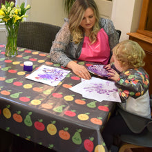 Load image into Gallery viewer, Wipeezee Splash Mat - Grey Happy Fruit