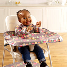 Load image into Gallery viewer, Wipeezee Coverall Bib - Grey Happy Fruit