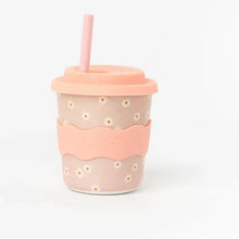 Load image into Gallery viewer, Pink Daisy Babychino Cup 4oz (Straws Sold Separately)