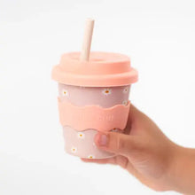 Load image into Gallery viewer, Pink Daisy Babychino Cup 4oz (Straws Sold Separately)