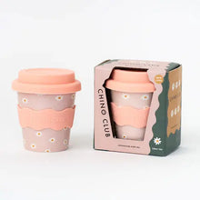 Load image into Gallery viewer, Pink Daisy Babychino Cup 4oz (Straws Sold Separately)