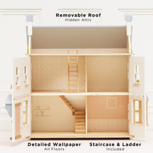 Load image into Gallery viewer, Mayberry Manor Wooden Dolls House