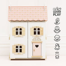 Load image into Gallery viewer, Roseheart Wooden Dolls House
