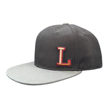 Load image into Gallery viewer, Black/Grey Junior Snapback - Personalised or Plain