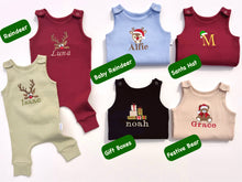 Load image into Gallery viewer, Christmas Reindeer Dungarees