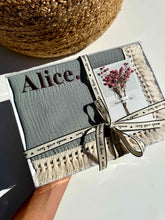 Load image into Gallery viewer, Taupe Personalized Muslin 100% Cotton Blanket